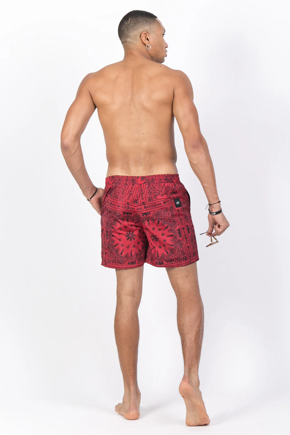 Maillot de bain bandana rouge - Image 3