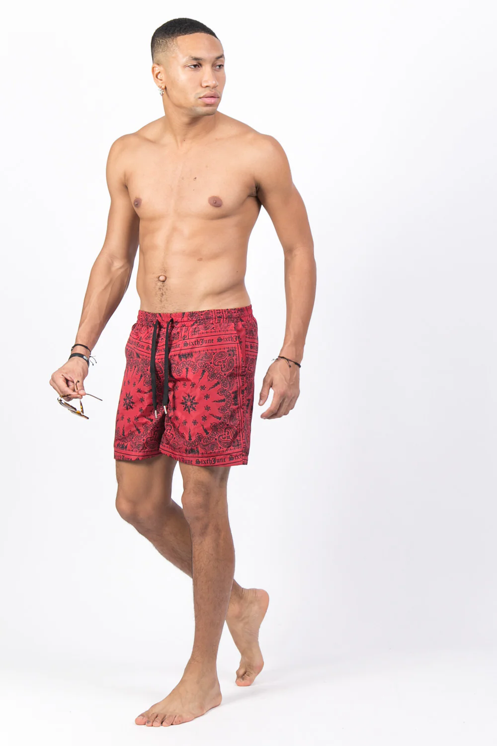 Maillot de bain bandana rouge - Image 4