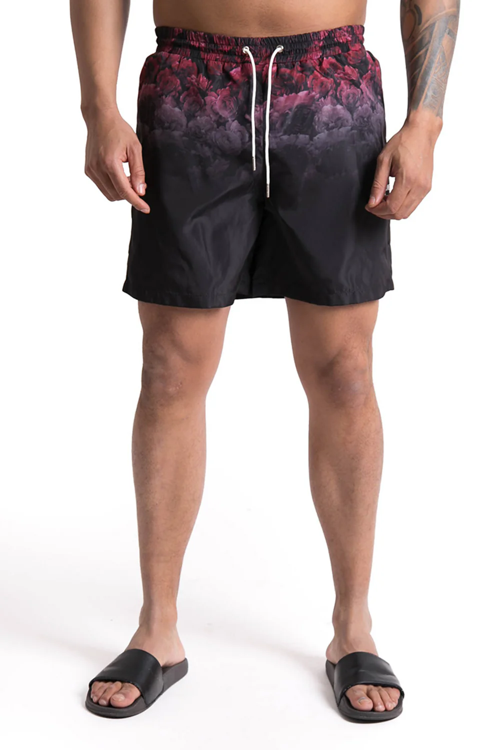 Maillot de bain roses noir rouge - Image 2