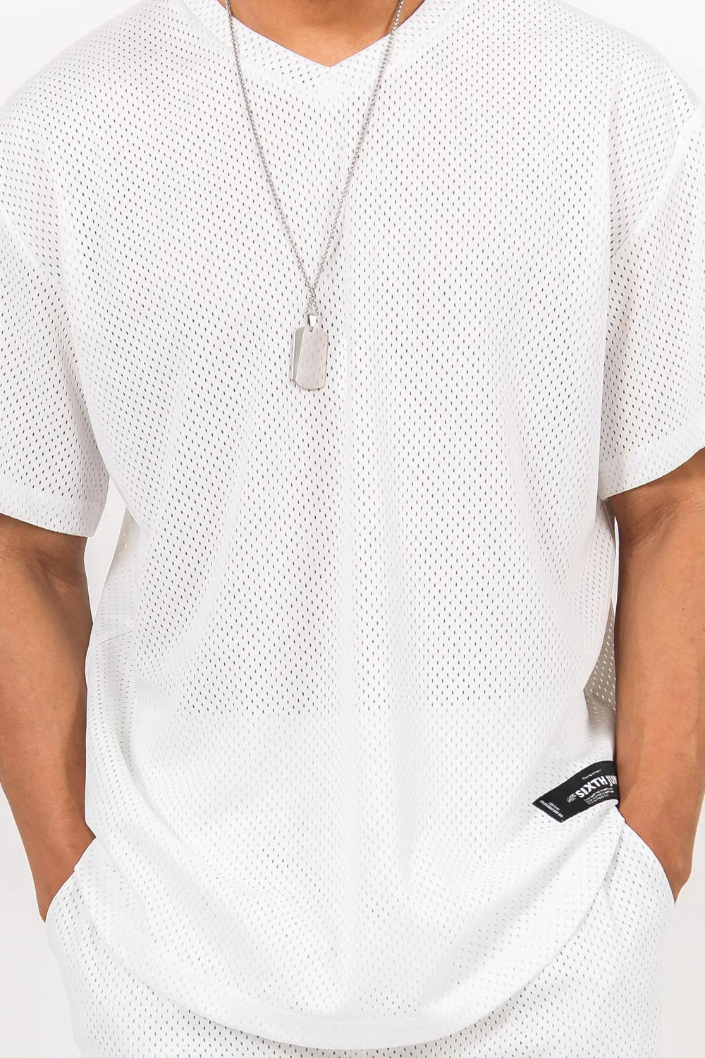 Maillot mesh logo blanc - Image 3
