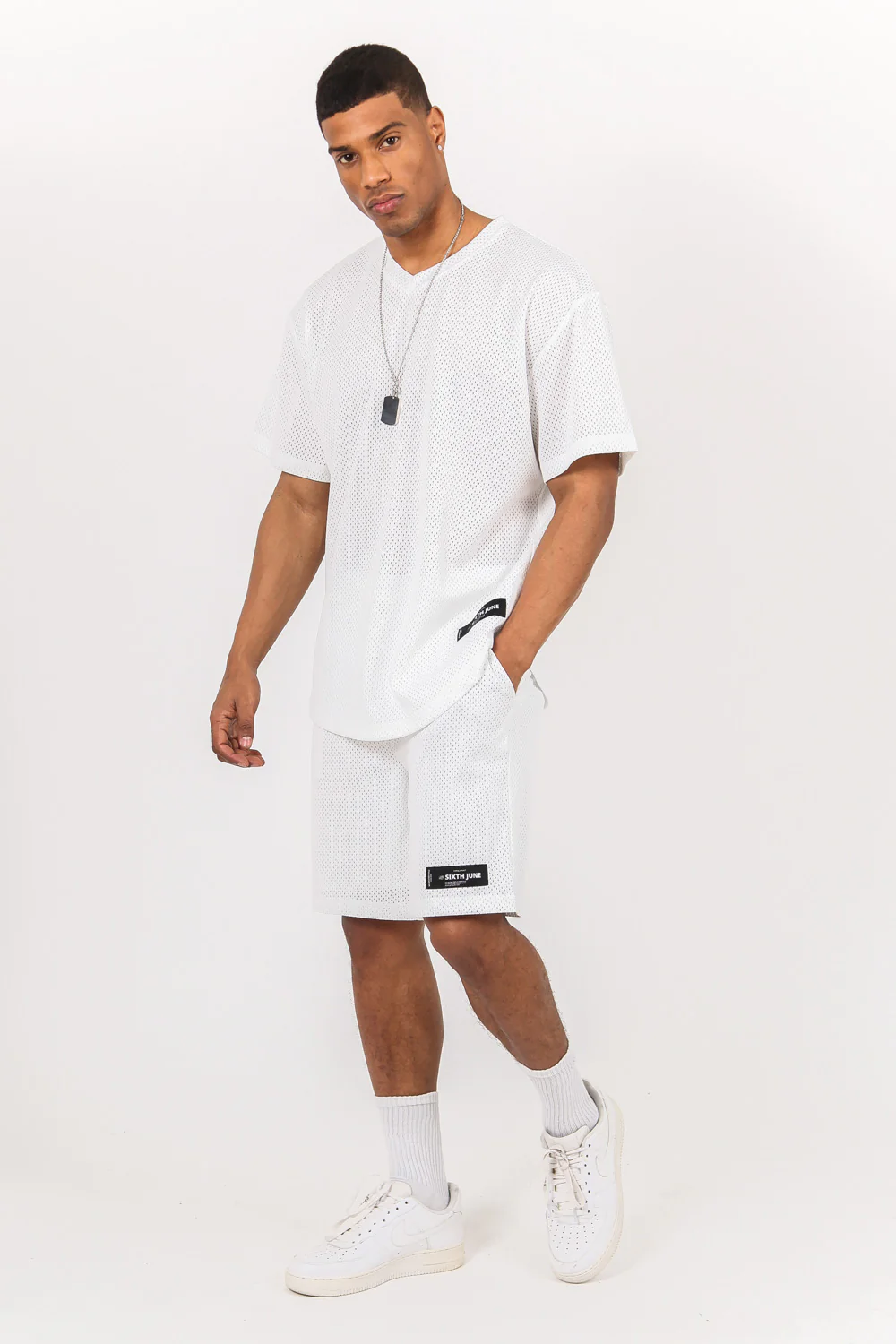 Maillot mesh logo blanc - Image 6