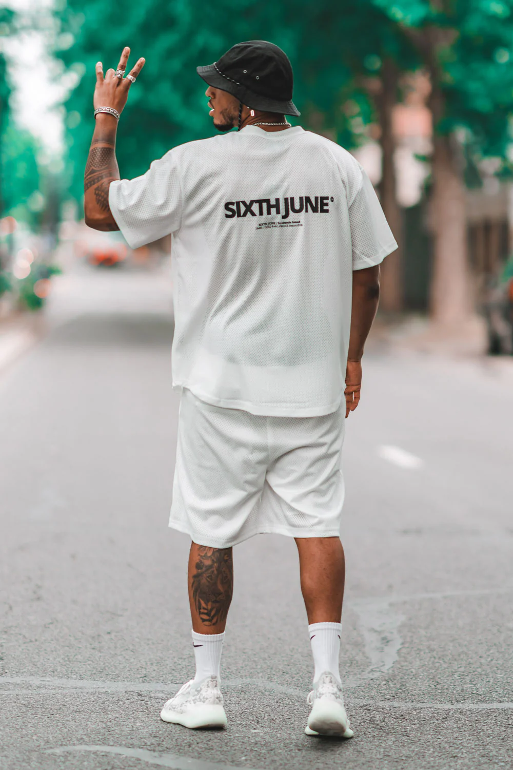 Maillot mesh logo blanc - Image 8