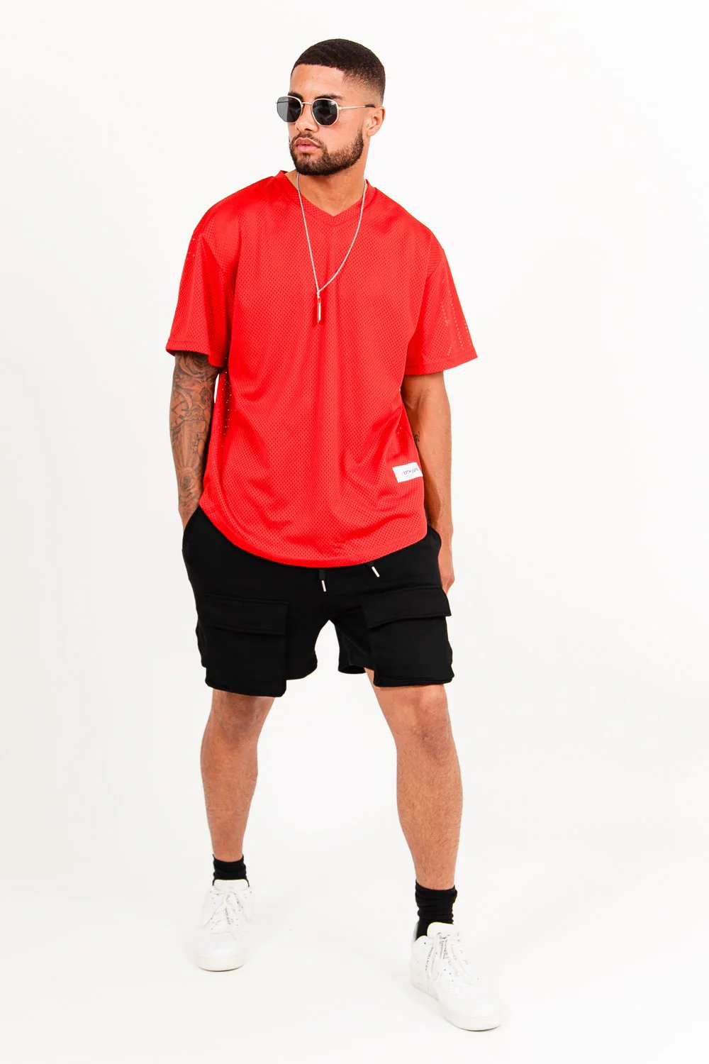 Maillot mesh logo Rouge - Image 2
