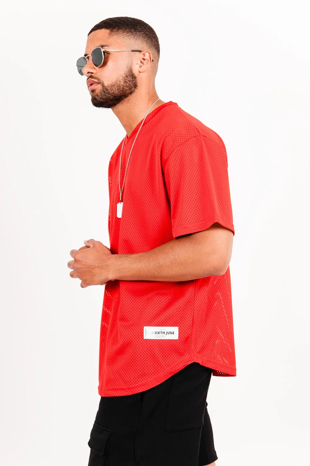 Maillot mesh logo Rouge - Image 4