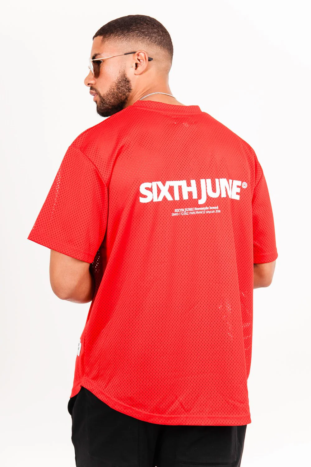 Maillot mesh logo Rouge - Image 5