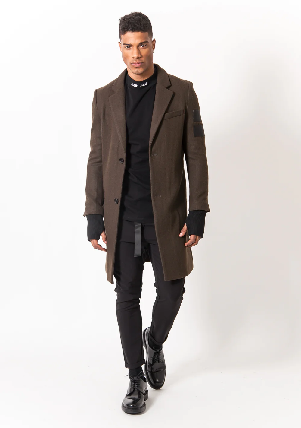 Manteau laine kaki 1103C - Image 6