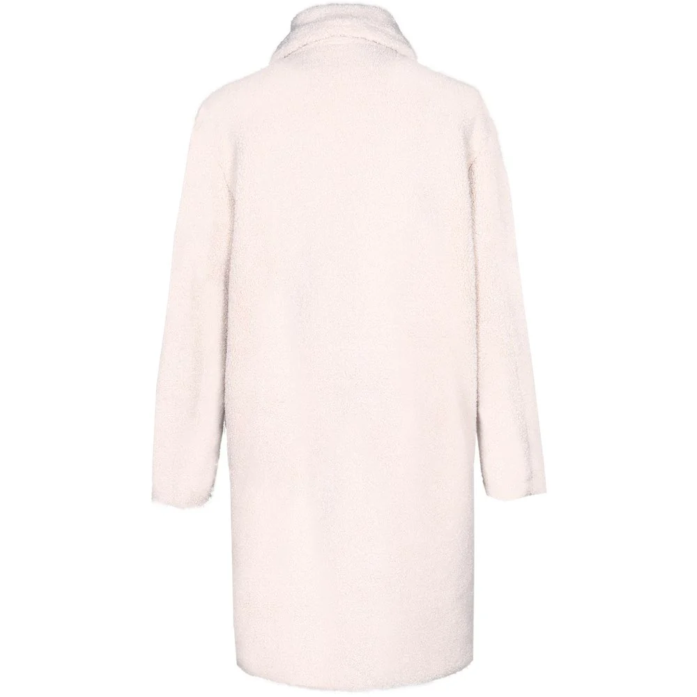 Manteau large sherpa beige - Image 7