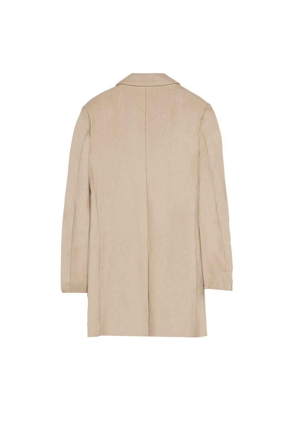 Manteau long laine beige - Image 7