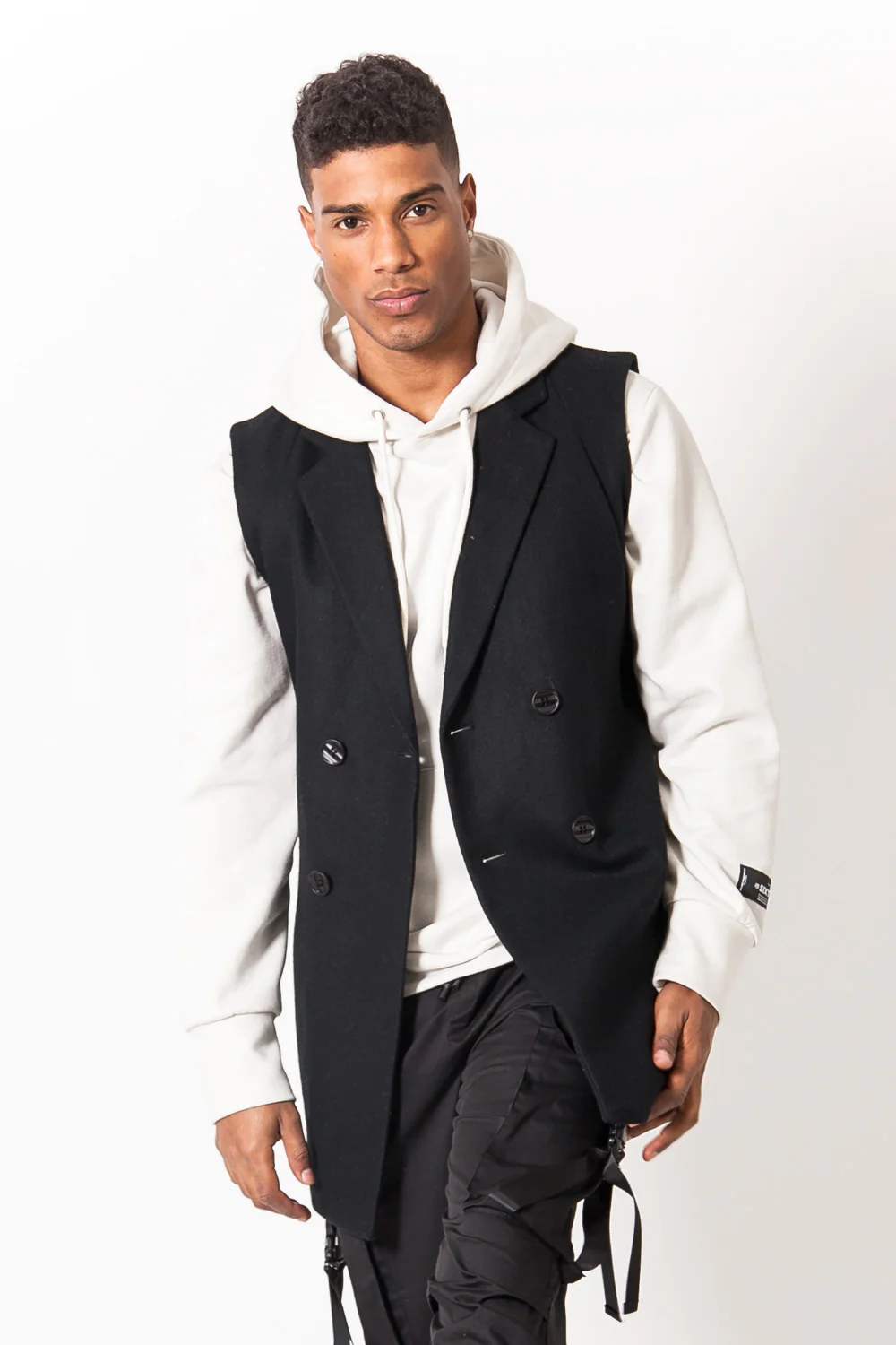 Manteau sans manches noir - Image 2
