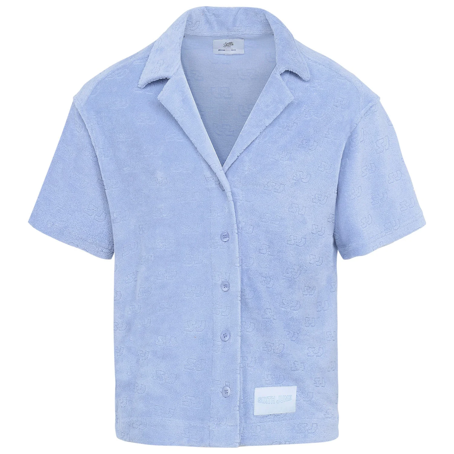 Chemise towel monogramme Bleu - Image 6