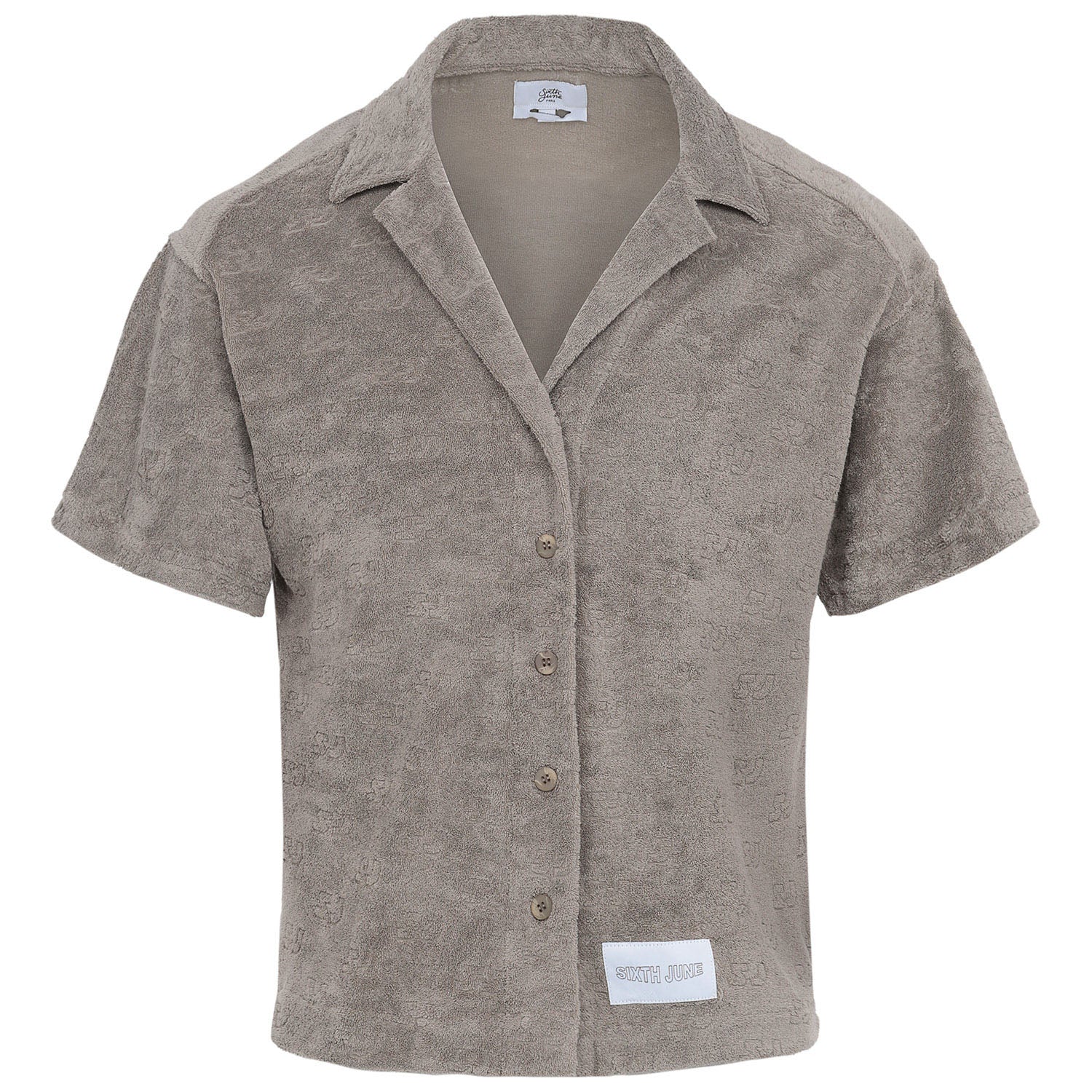 Chemise towel monogramme Vert kaki - Image 6