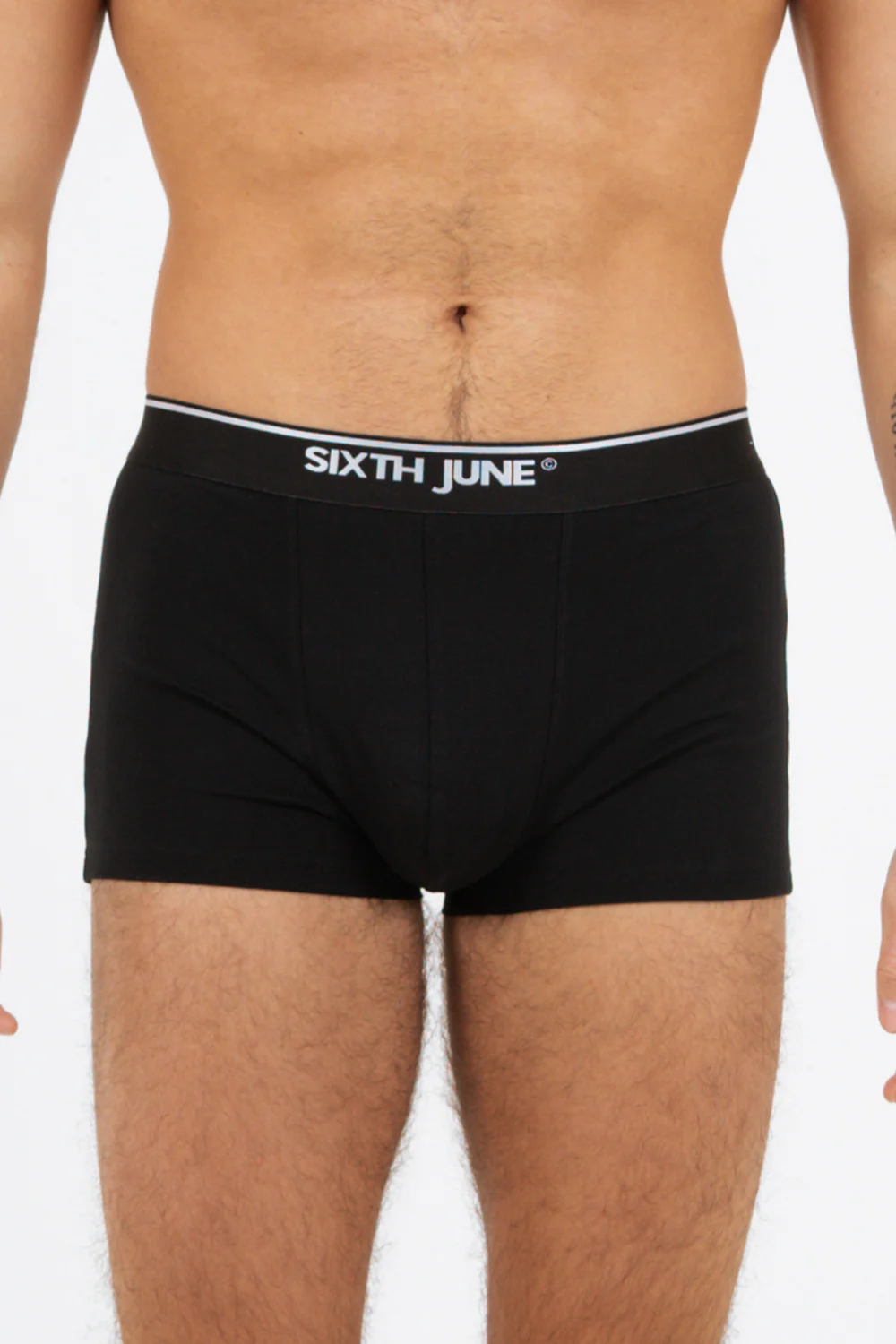 Boxer uni bande Noir - Image 2