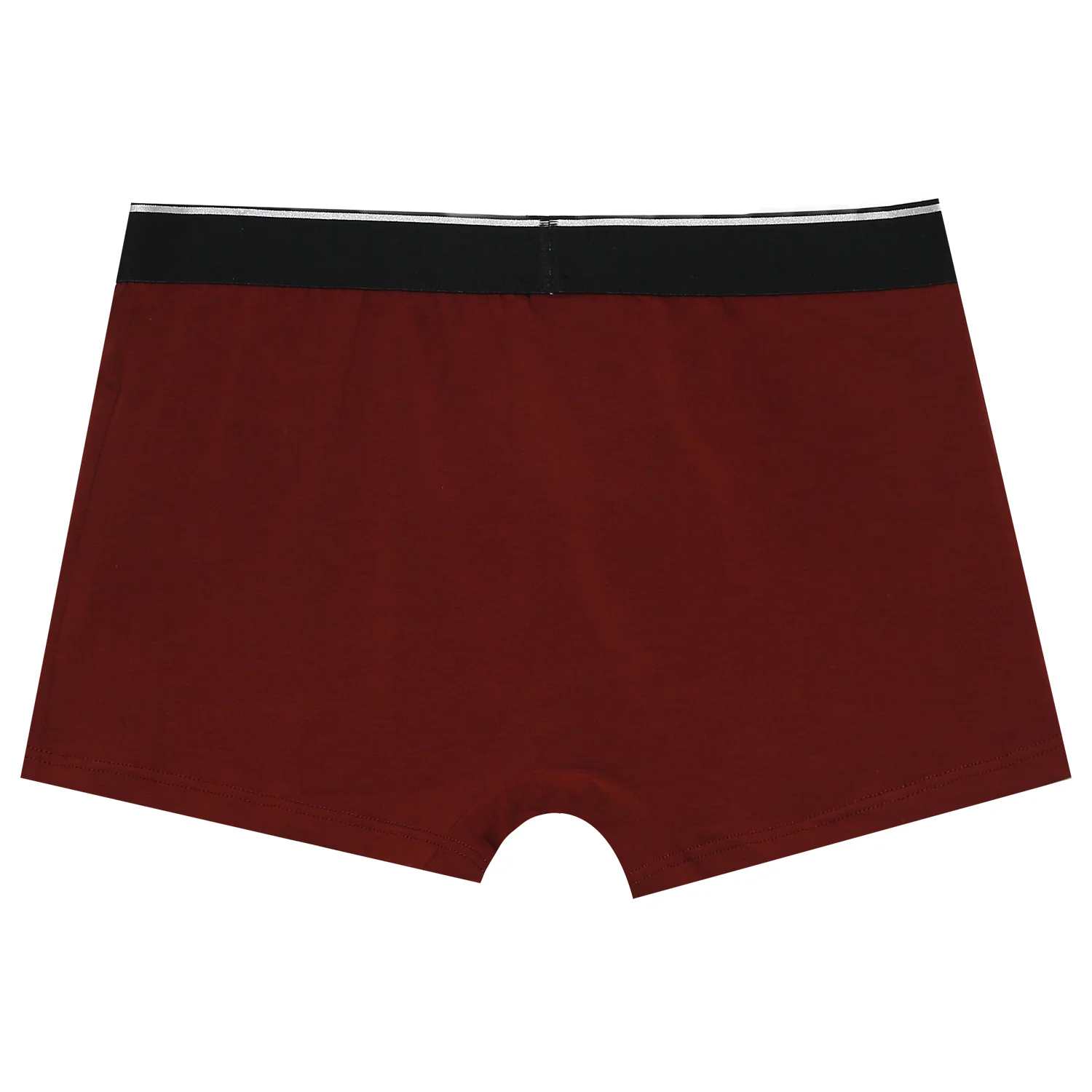 Boxer uni bande Rouge bordeaux - Image 4