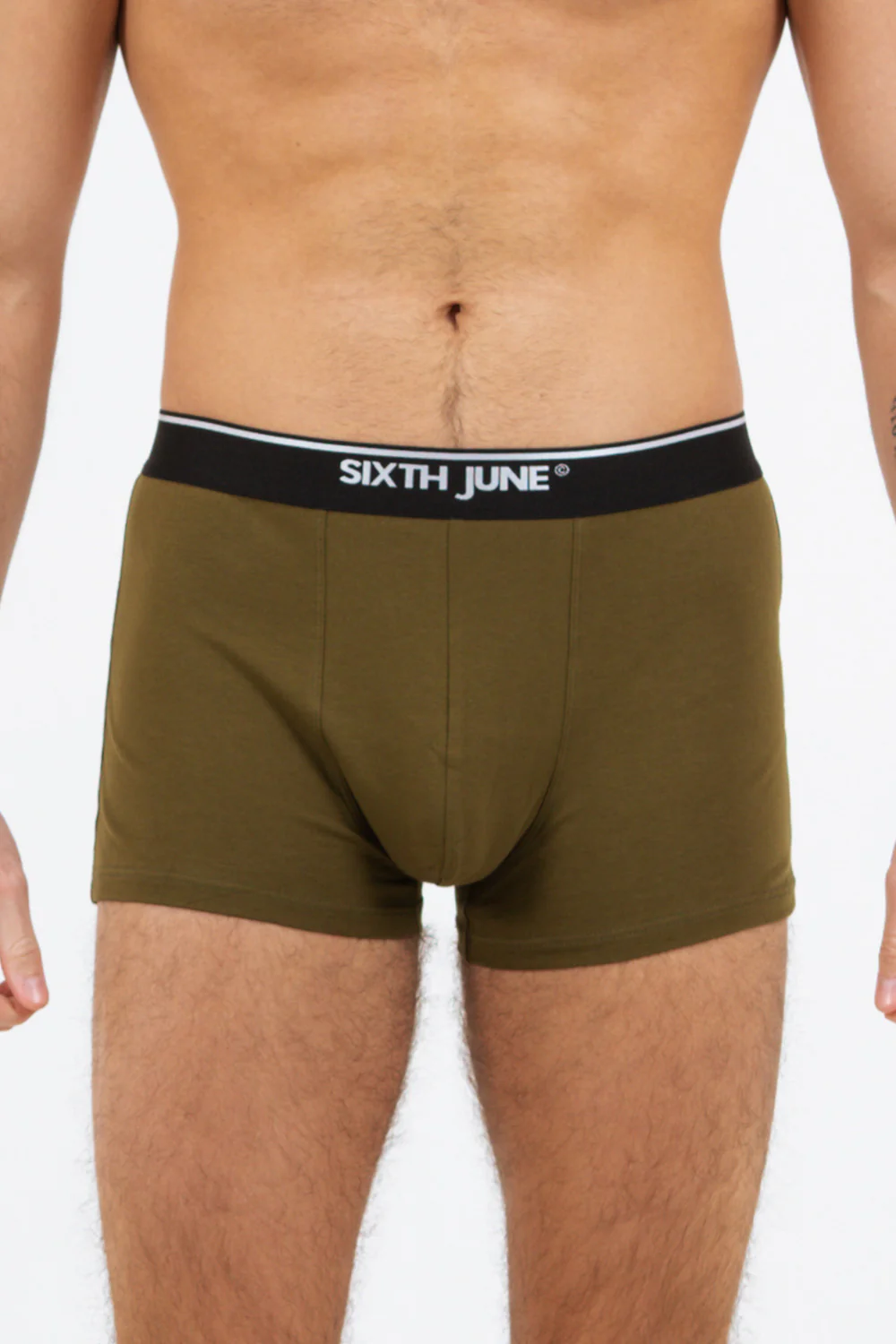 Boxer uni bande Vert kaki - Image 2