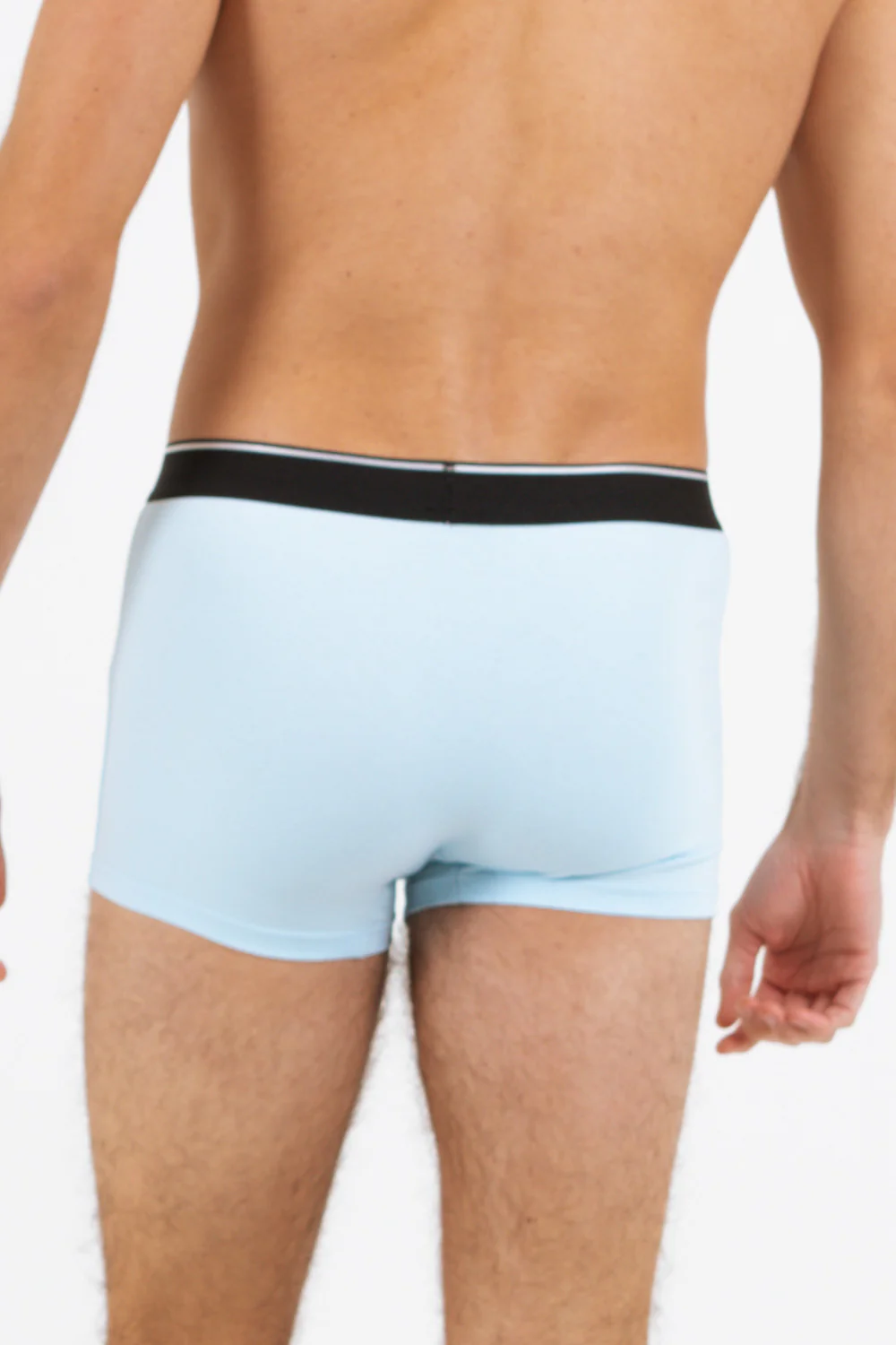 Boxer uni bande Bleu clair - Image 3