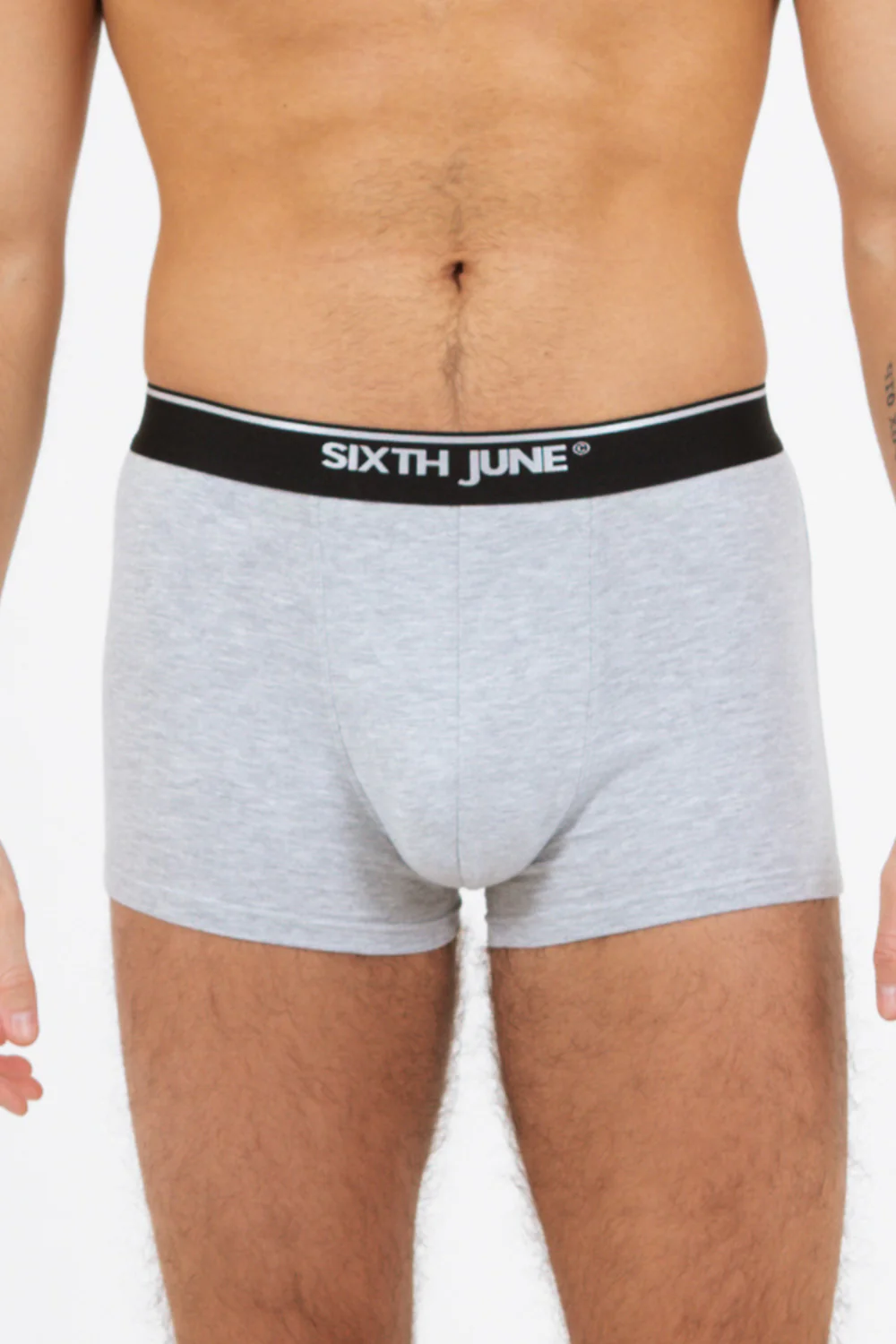 Boxer uni bande Gris - Image 2