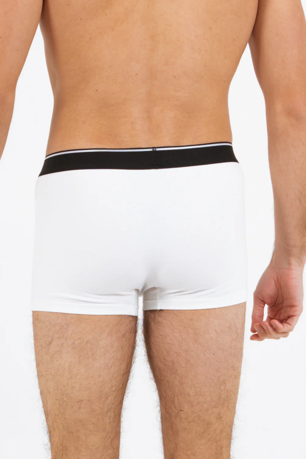 Boxer uni bande Blanc cassé - Image 3