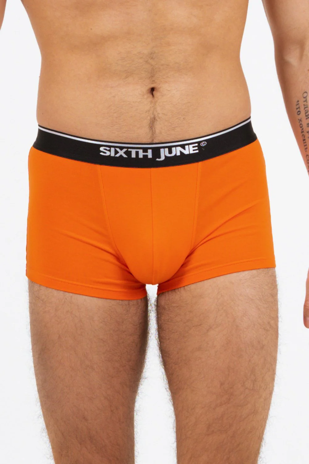 Boxer uni bande Orange - Image 2