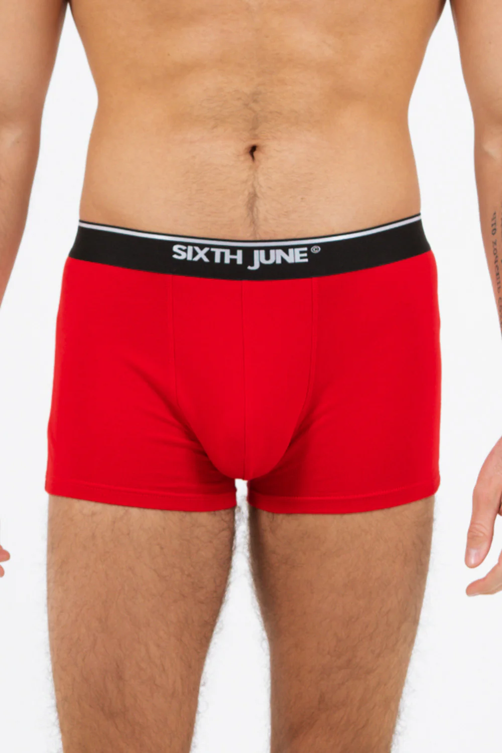 Boxer uni bande Rouge - Image 2