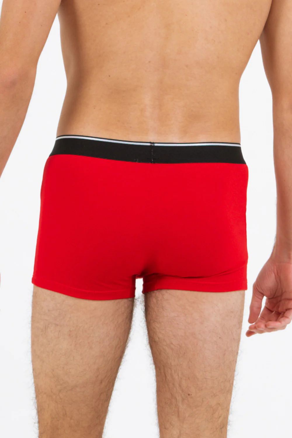 Boxer uni bande Rouge - Image 3