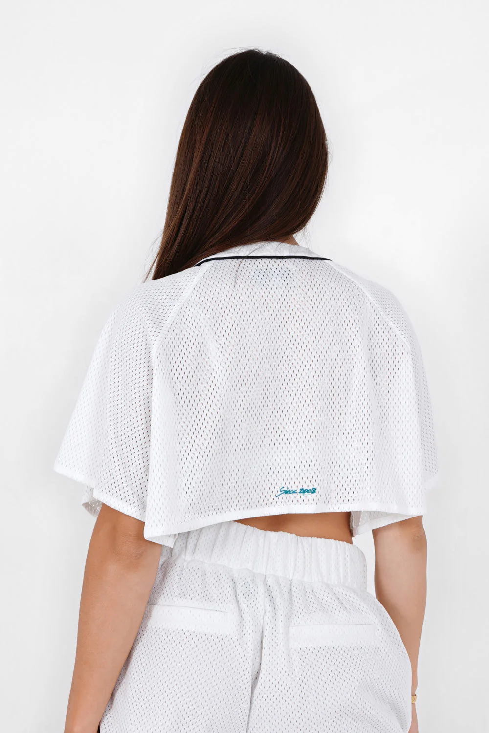 Top court mesh signature Blanc - Image 5