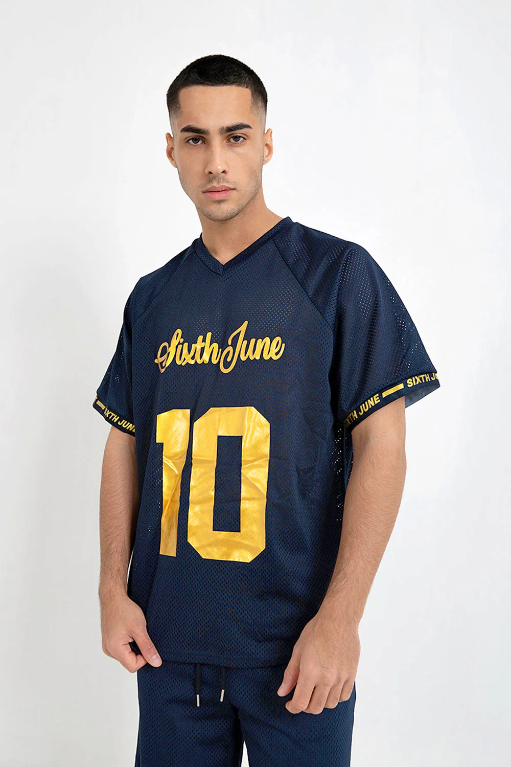 Maillot mesh numéro 10 Bleu foncé