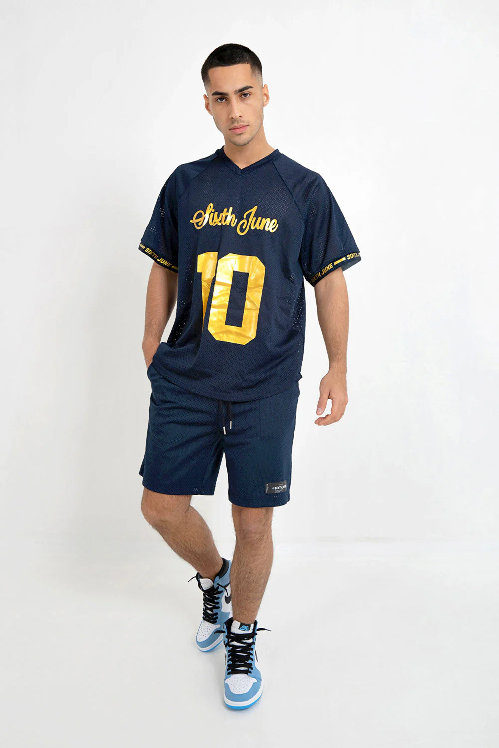 Maillot mesh numéro 10 Bleu foncé - Image 2
