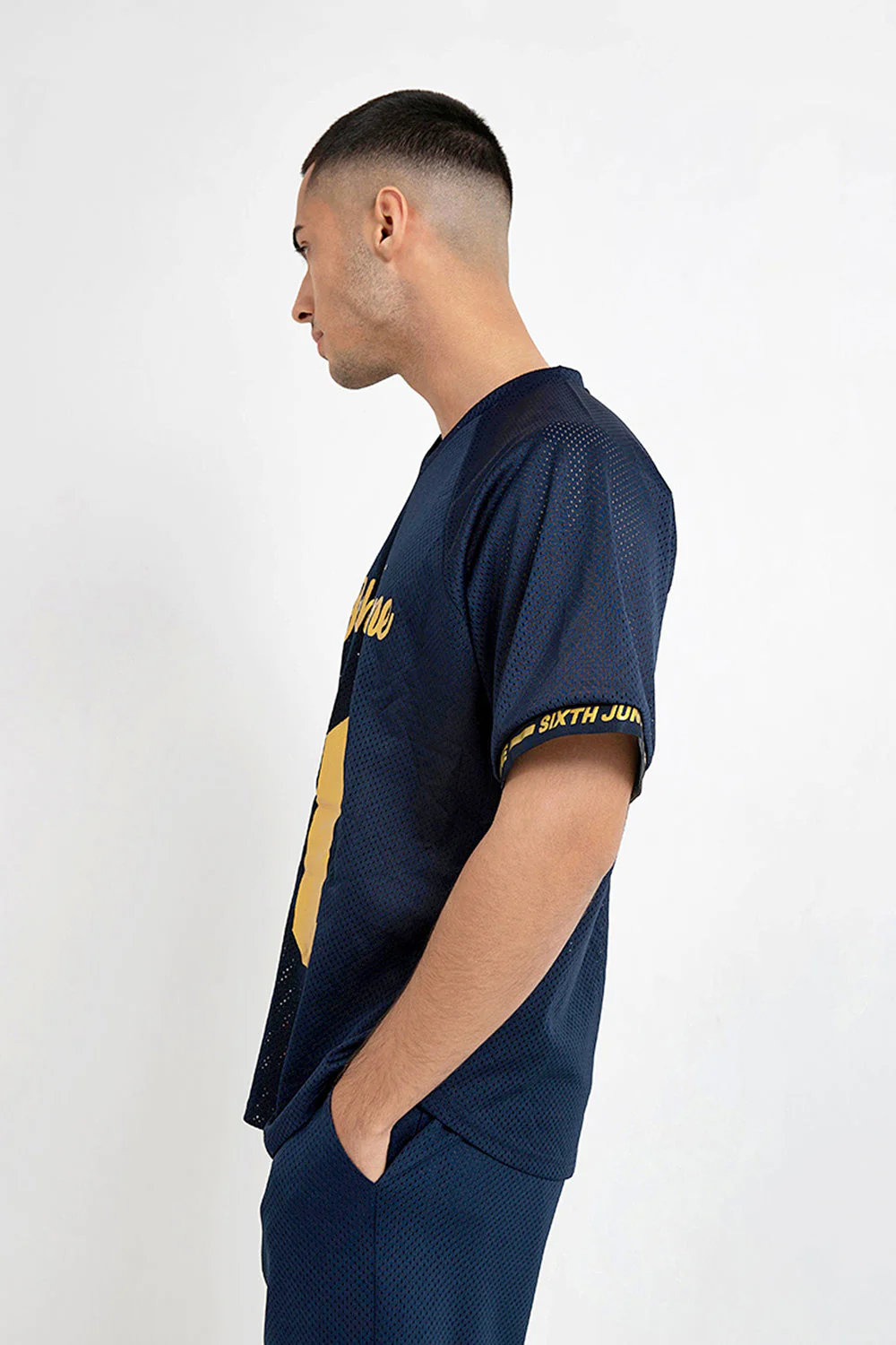 Maillot mesh numéro 10 Bleu foncé - Image 3