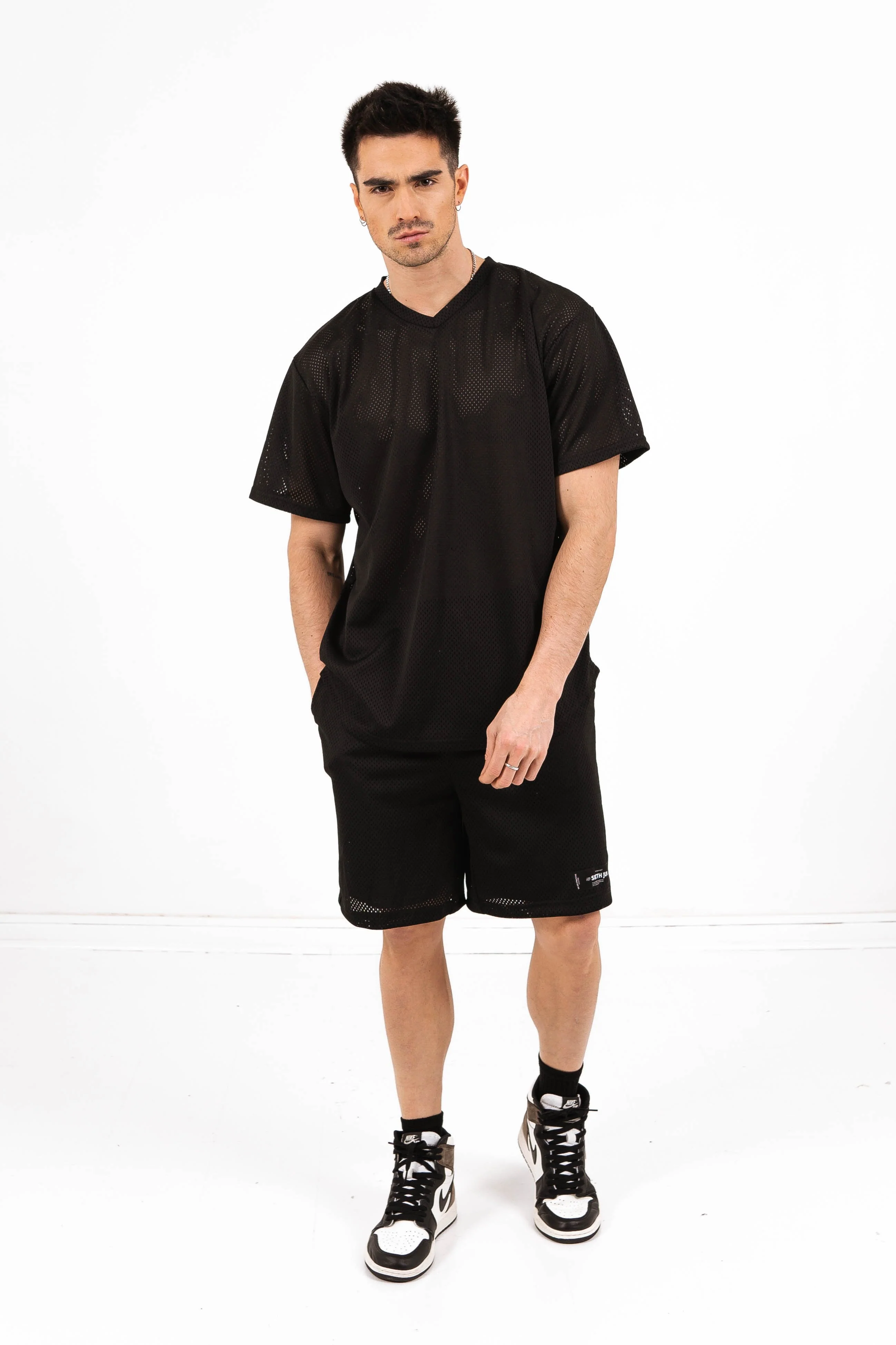 Short mesh logo noir - Image 2