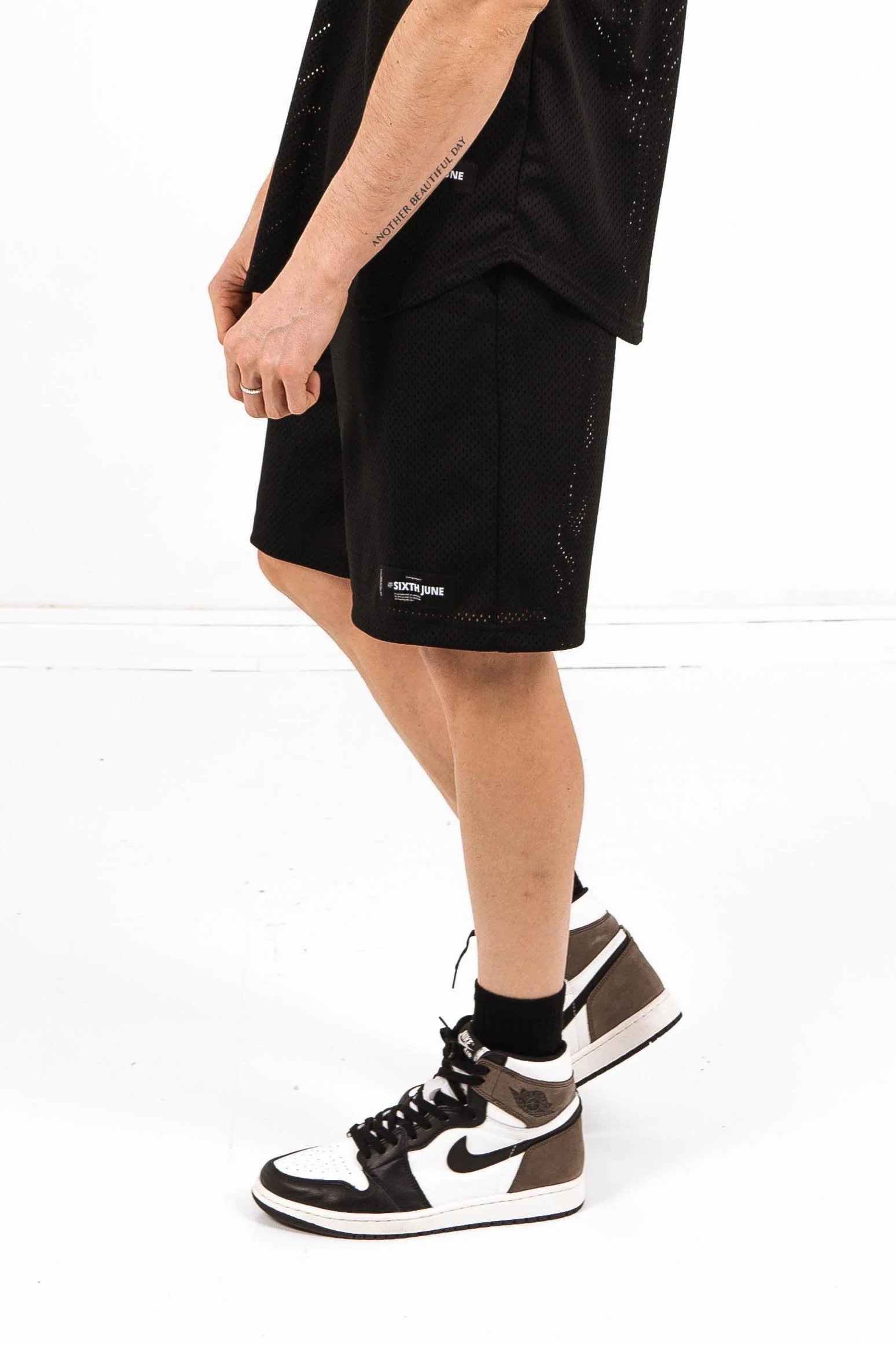 Short mesh logo noir - Image 3