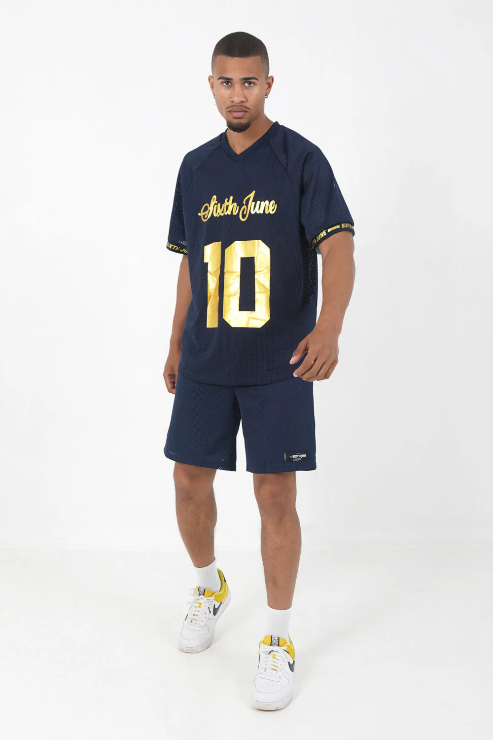 Short mesh logo Bleu foncé - Image 2
