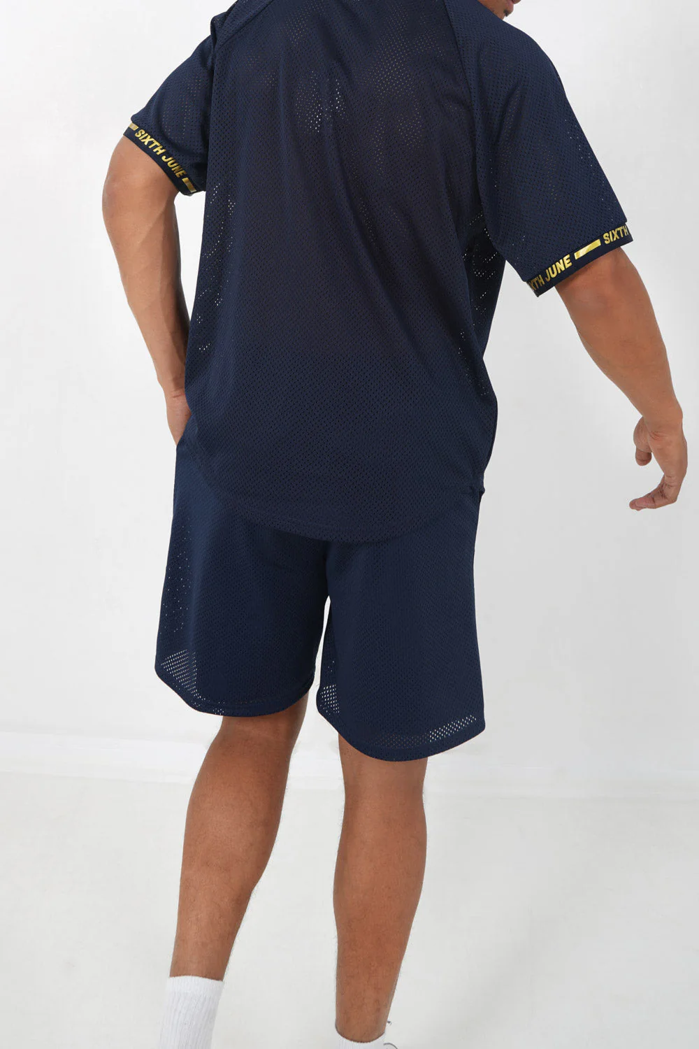 Short mesh logo Bleu foncé - Image 5