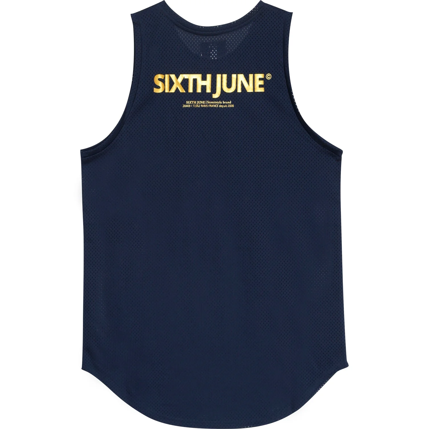 Débardeur maillot mesh Bleu foncé - Image 5