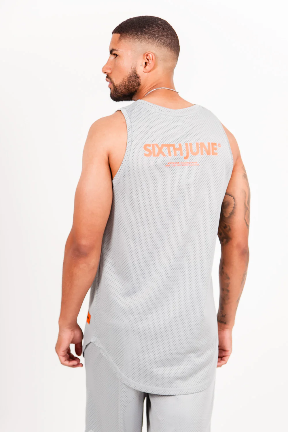 Débardeur maillot mesh Gris - Image 4