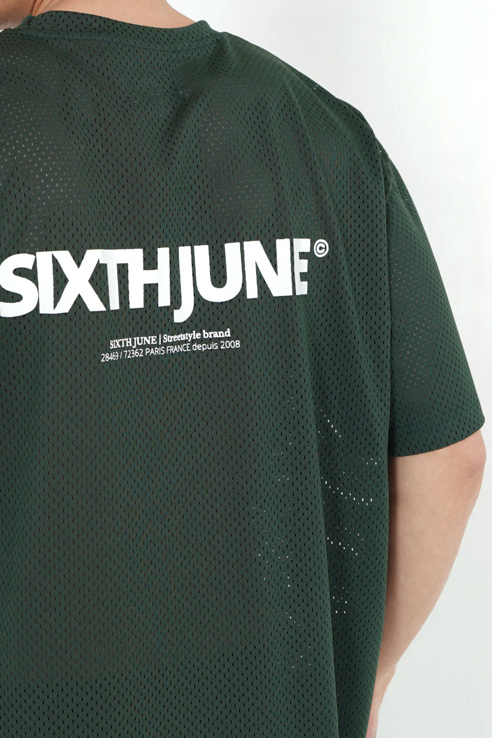 Maillot mesh logo Vert foncé - Image 3