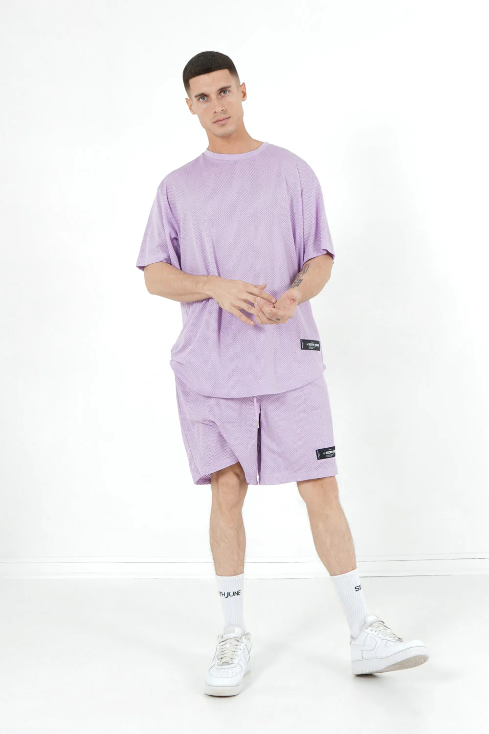 Maillot mesh logo Violet - Image 2
