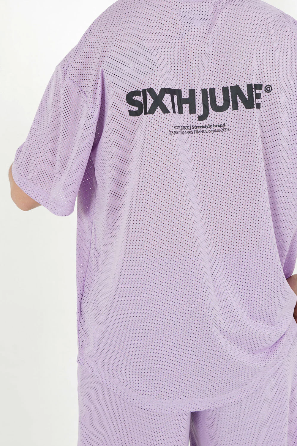 Maillot mesh logo Violet - Image 3