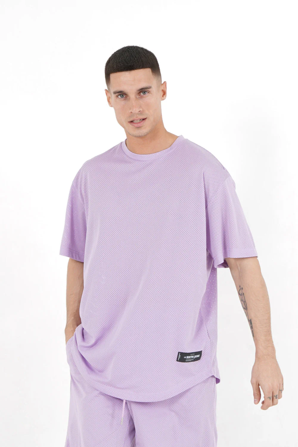 Maillot mesh logo Violet - Image 5