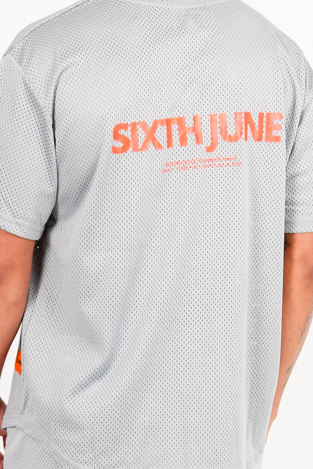 Maillot mesh logo Gris - Image 3