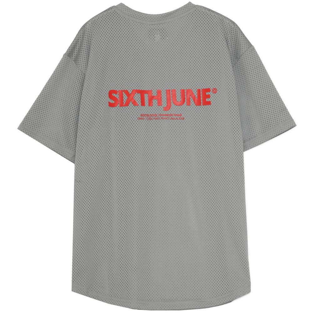 Maillot mesh logo Gris - Image 6