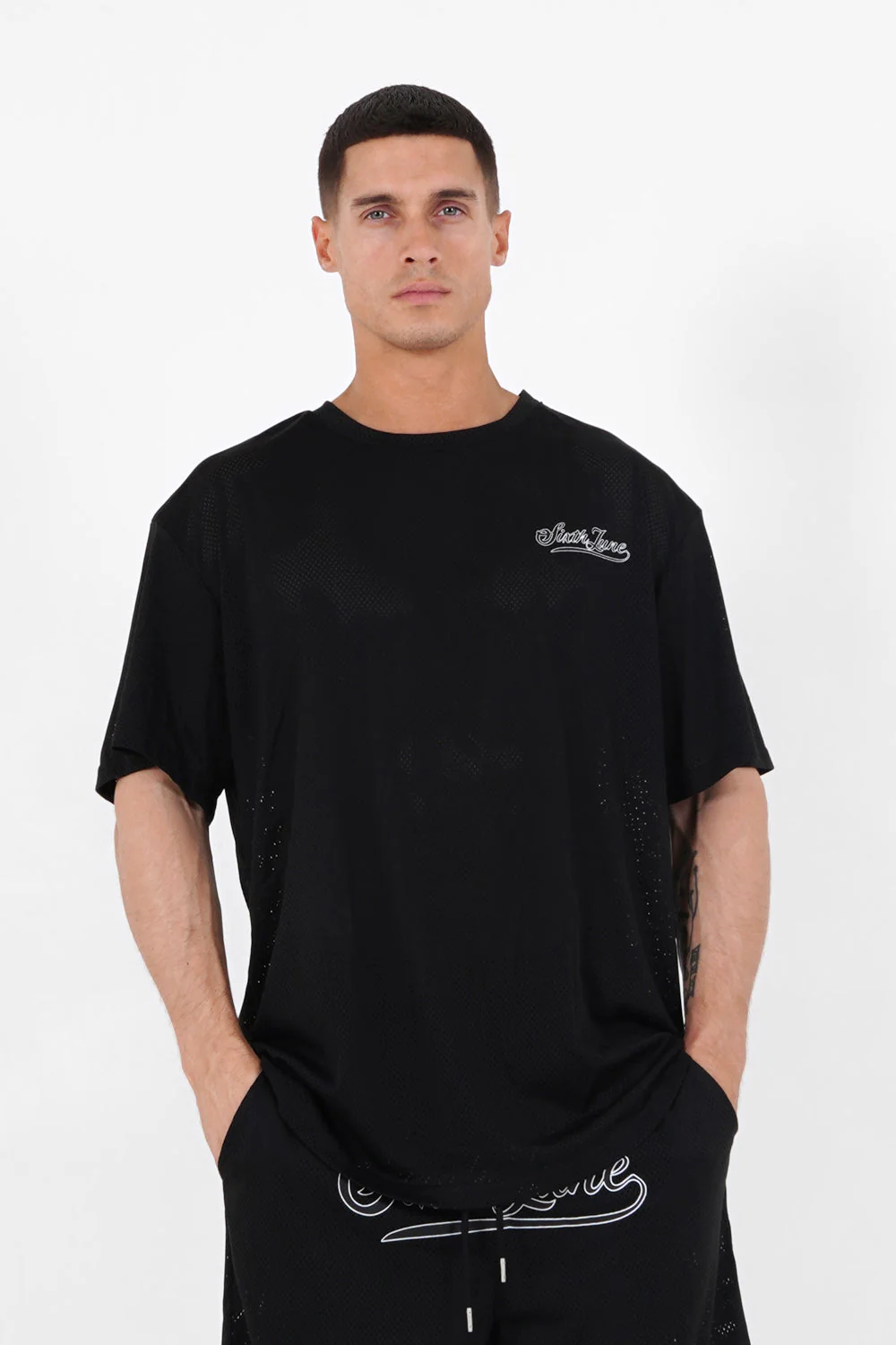 Maillot mesh logo signature Noir - Image 5