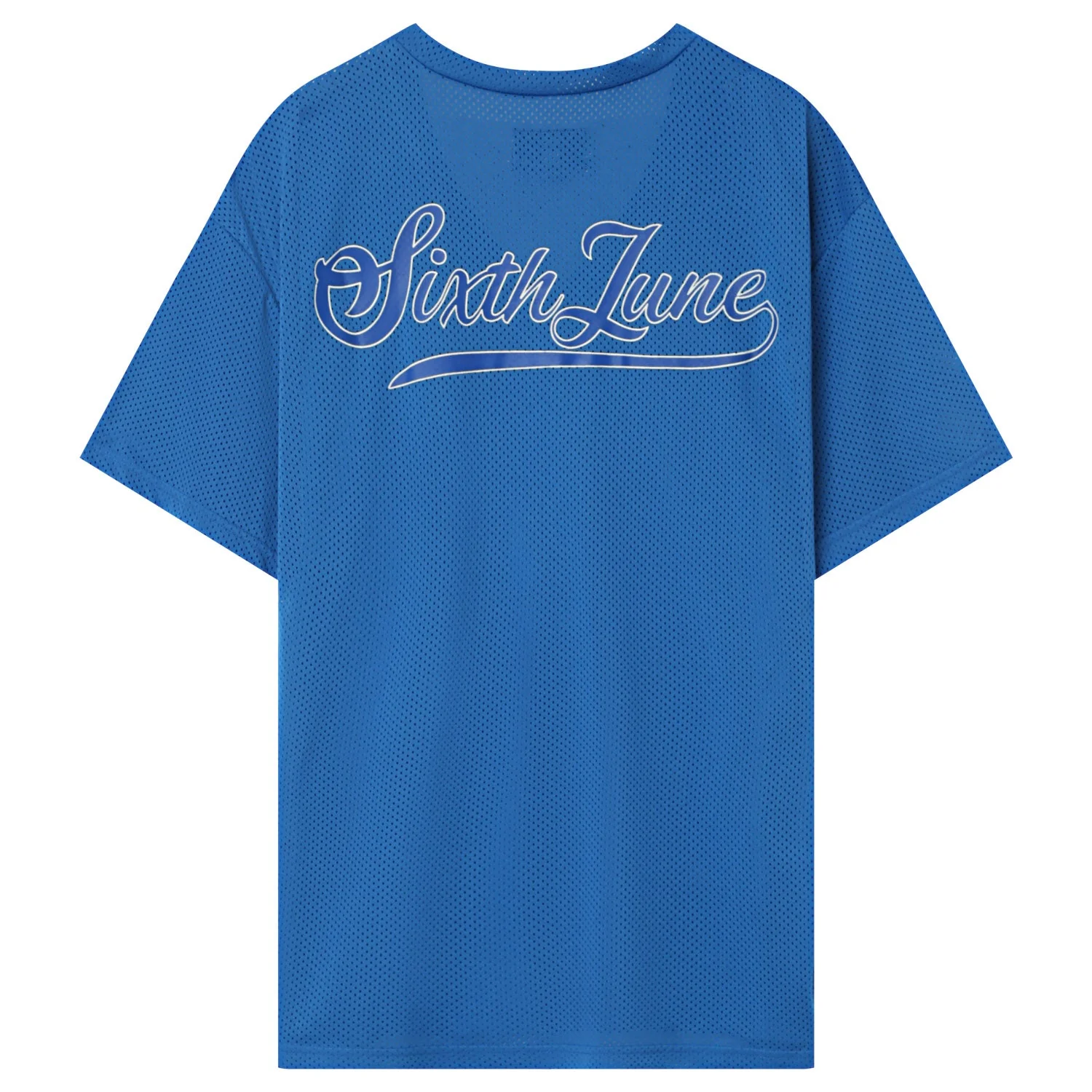 T-shirt mesh logo Bleu - Image 6