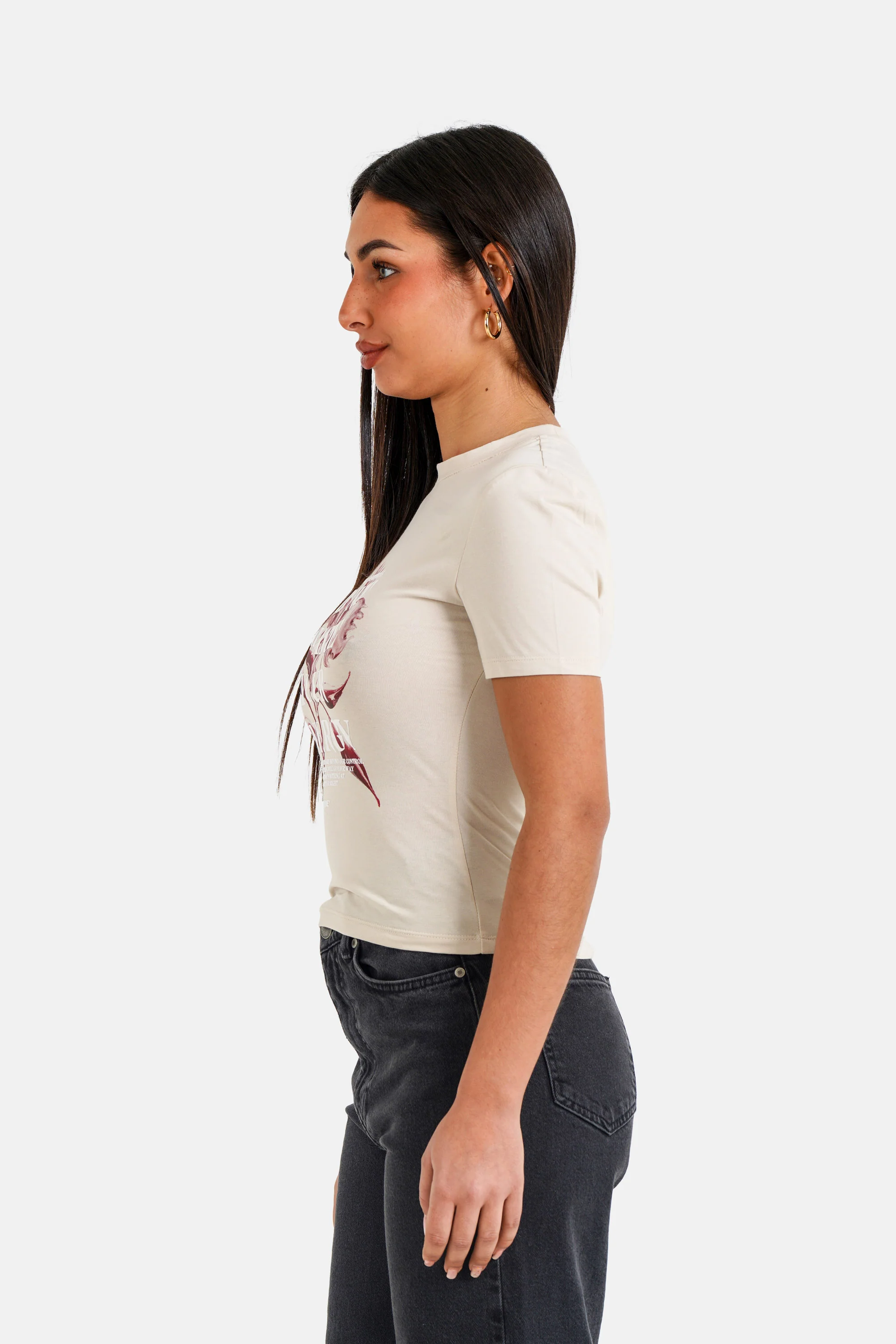 METALLIC flower s/s top - Image 4