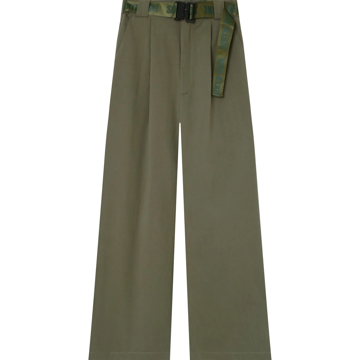 Pantalon sergé large Vert kaki - Image 6