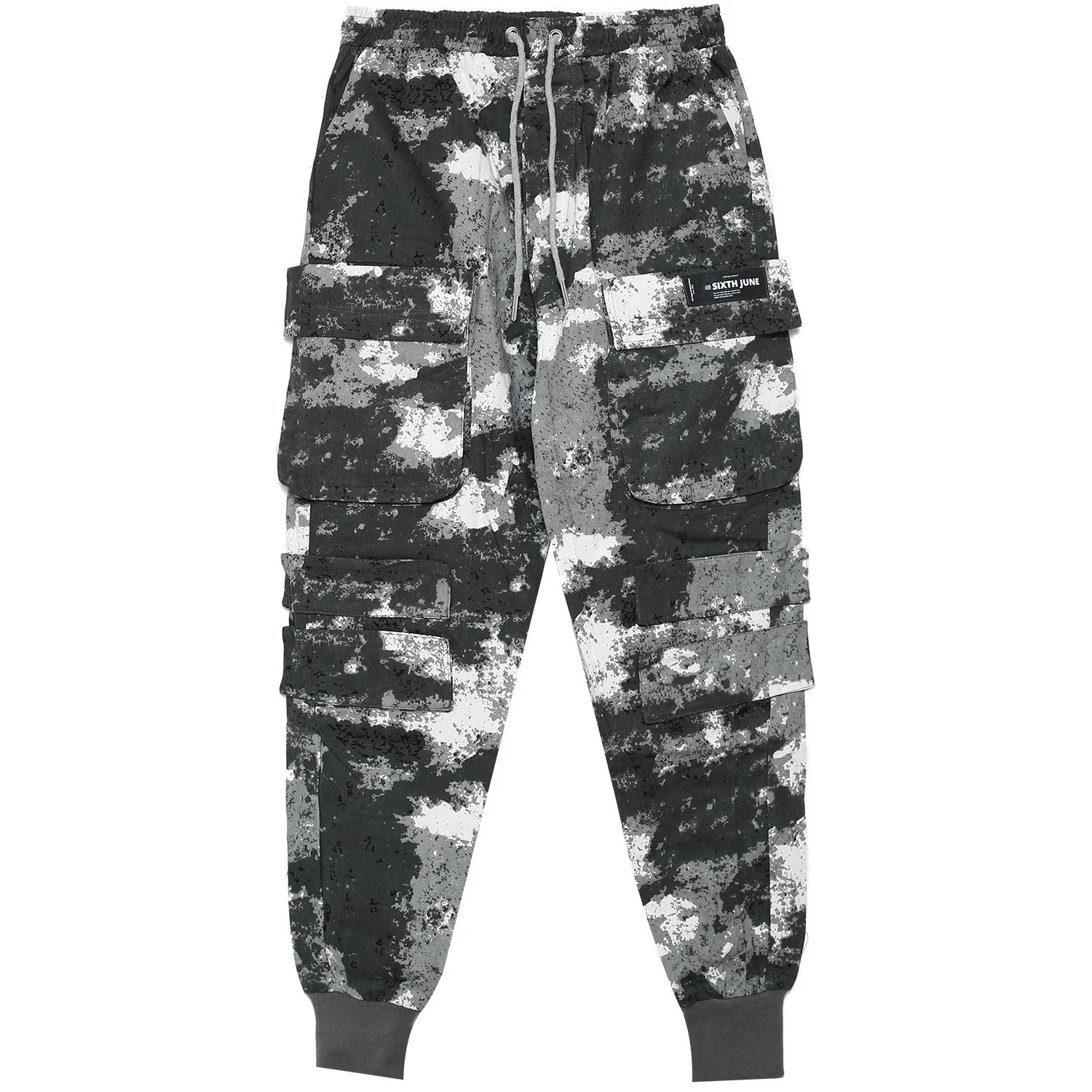 Pantalon cargo camouflage Gris - Image 5