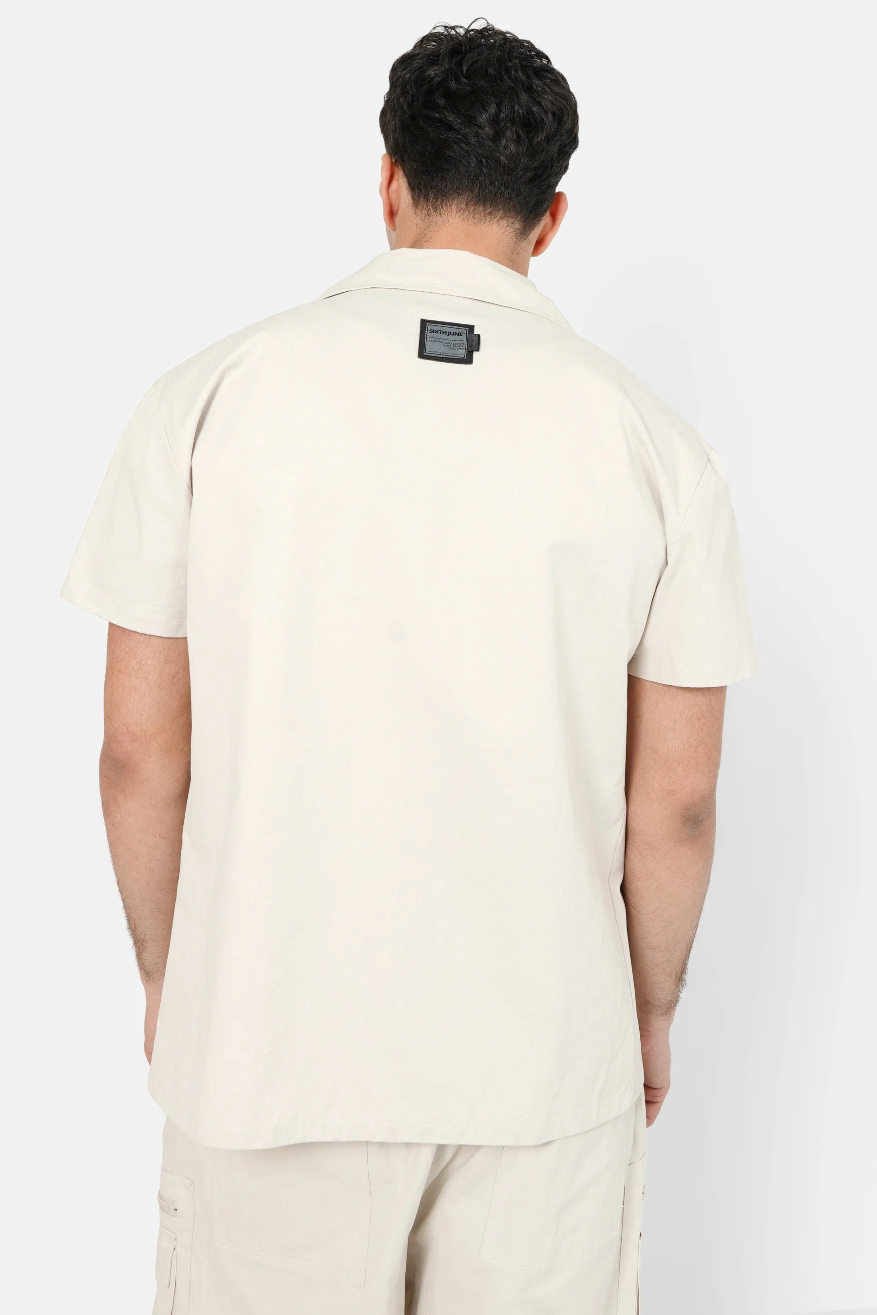 Chemise utilitaire manches courtes Beige - Image 5