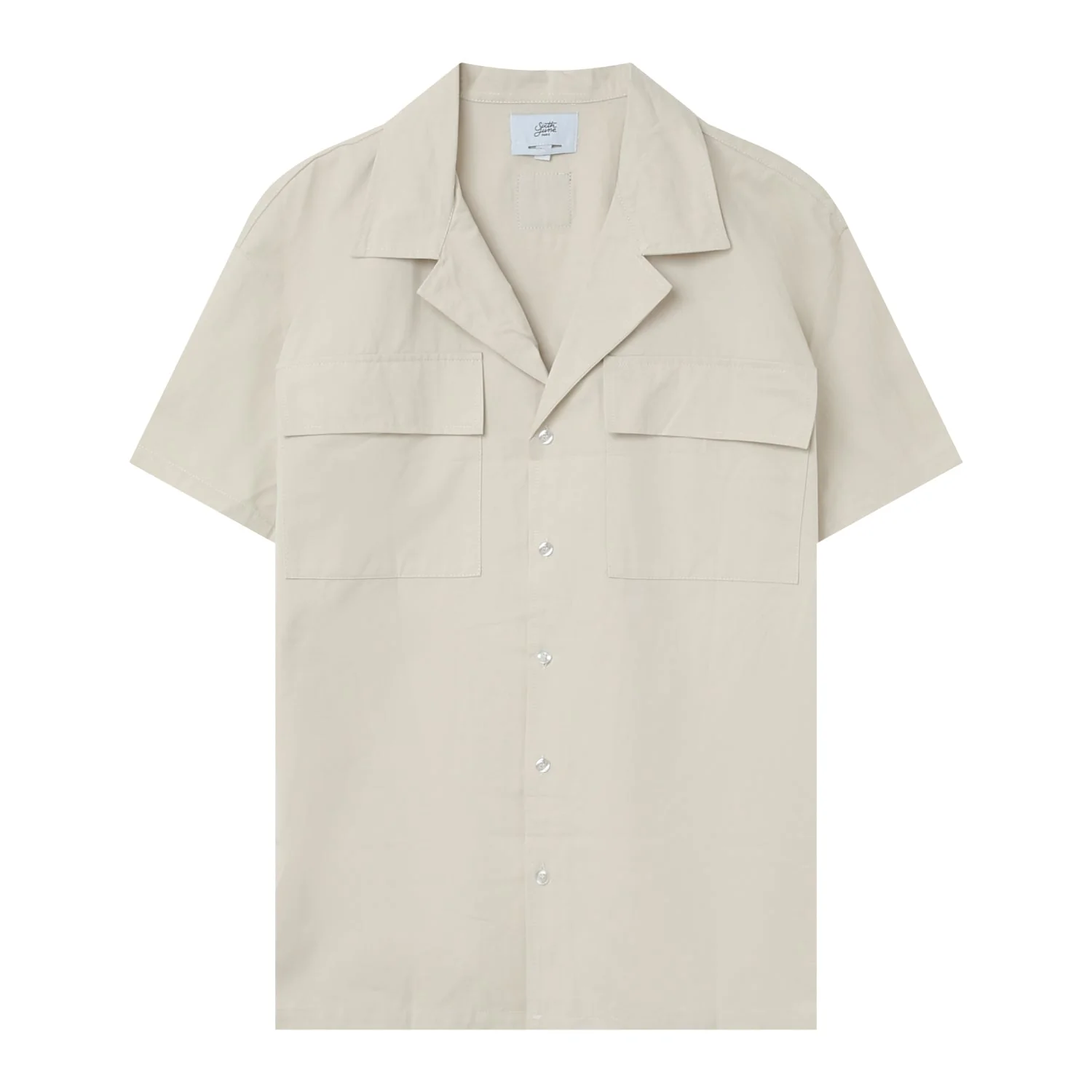 Chemise utilitaire manches courtes Beige - Image 6