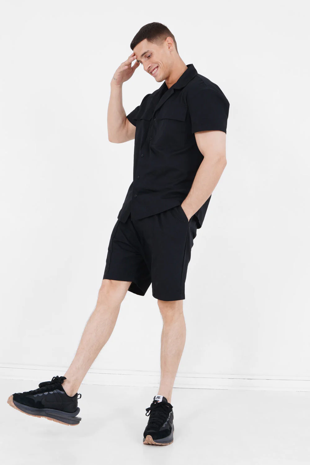 Chemise utilitaire manches courtes Noir - Image 2