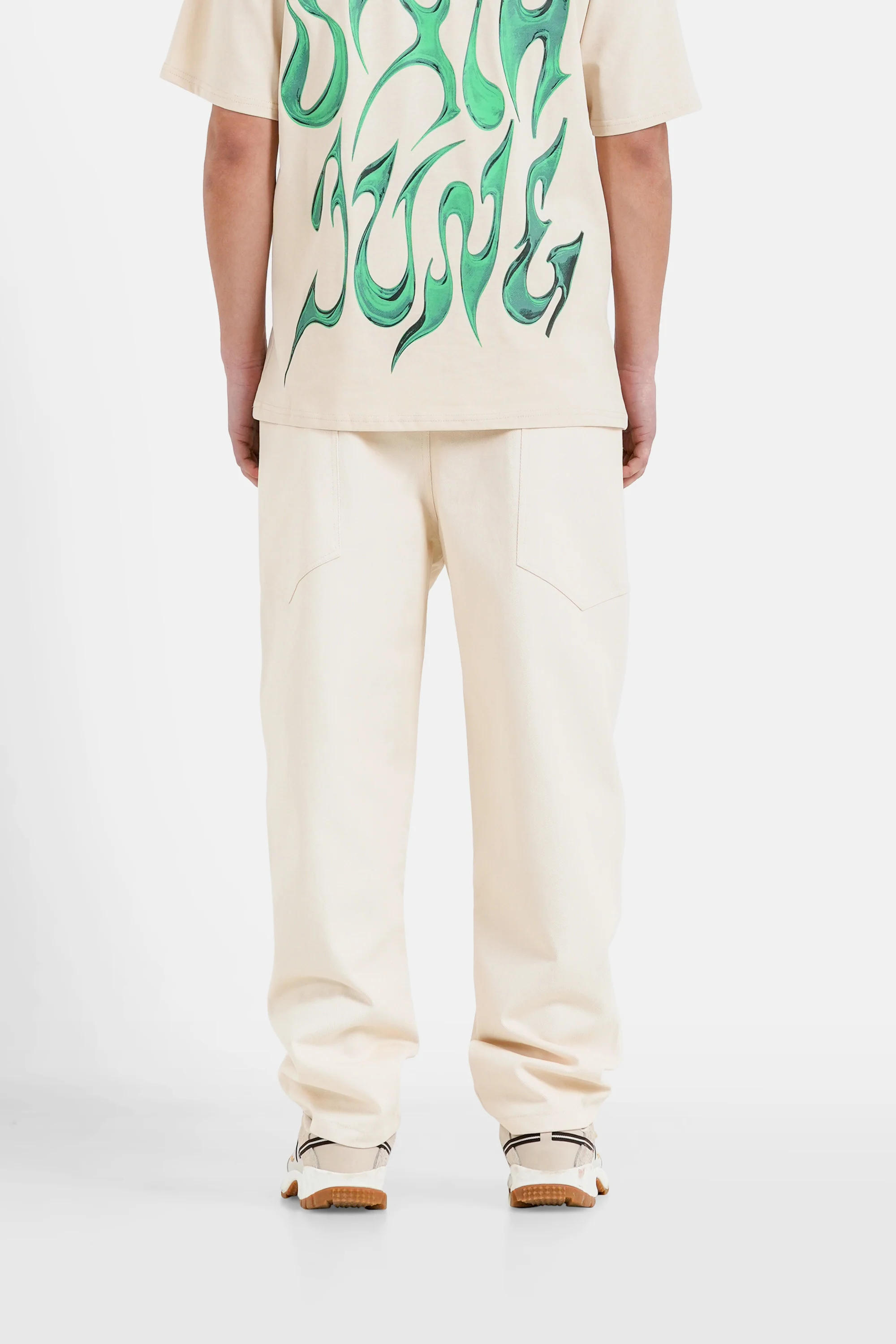 Pantalon workwear minimaliste Beige - Image 5