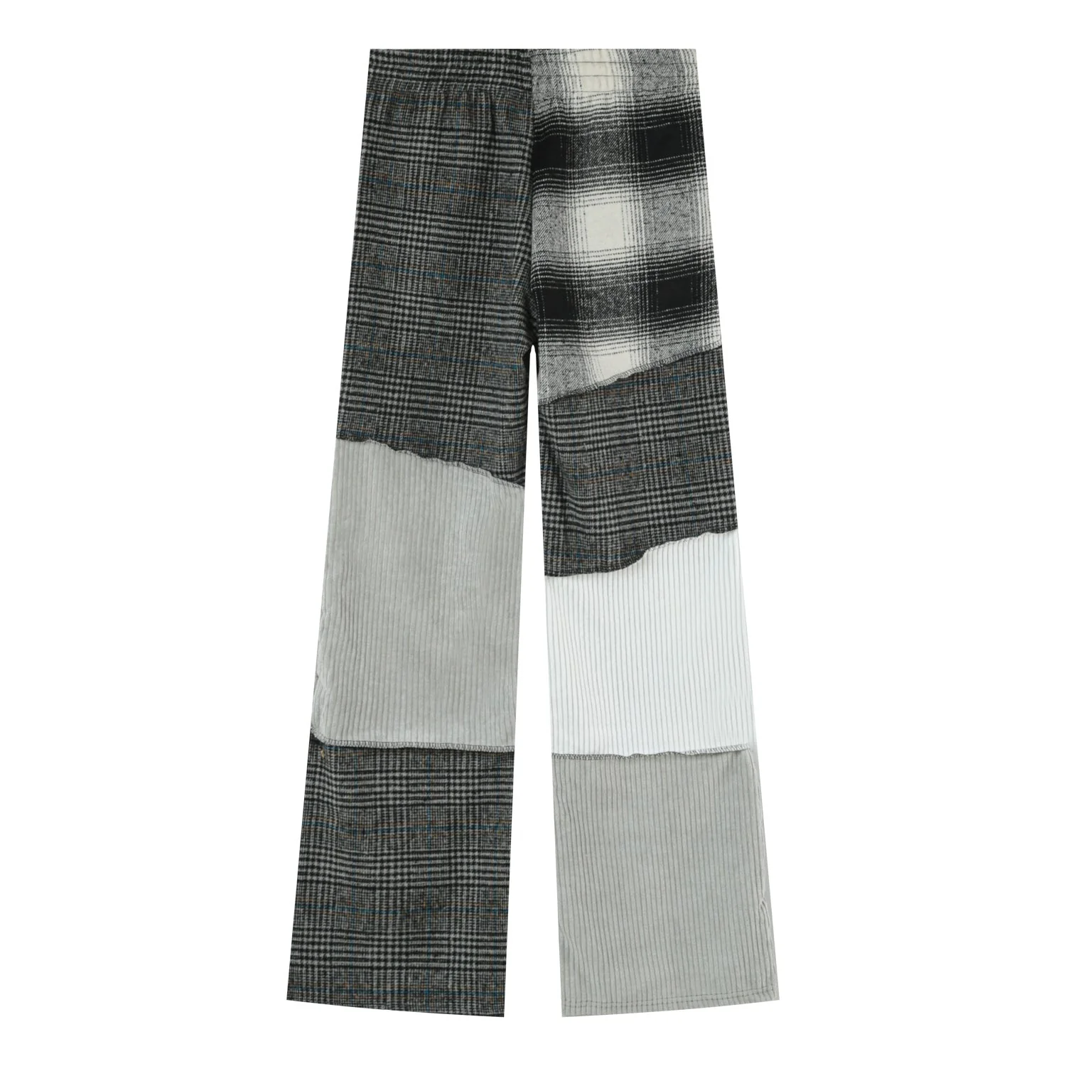 Pantalon multi tissus Gris - Image 7